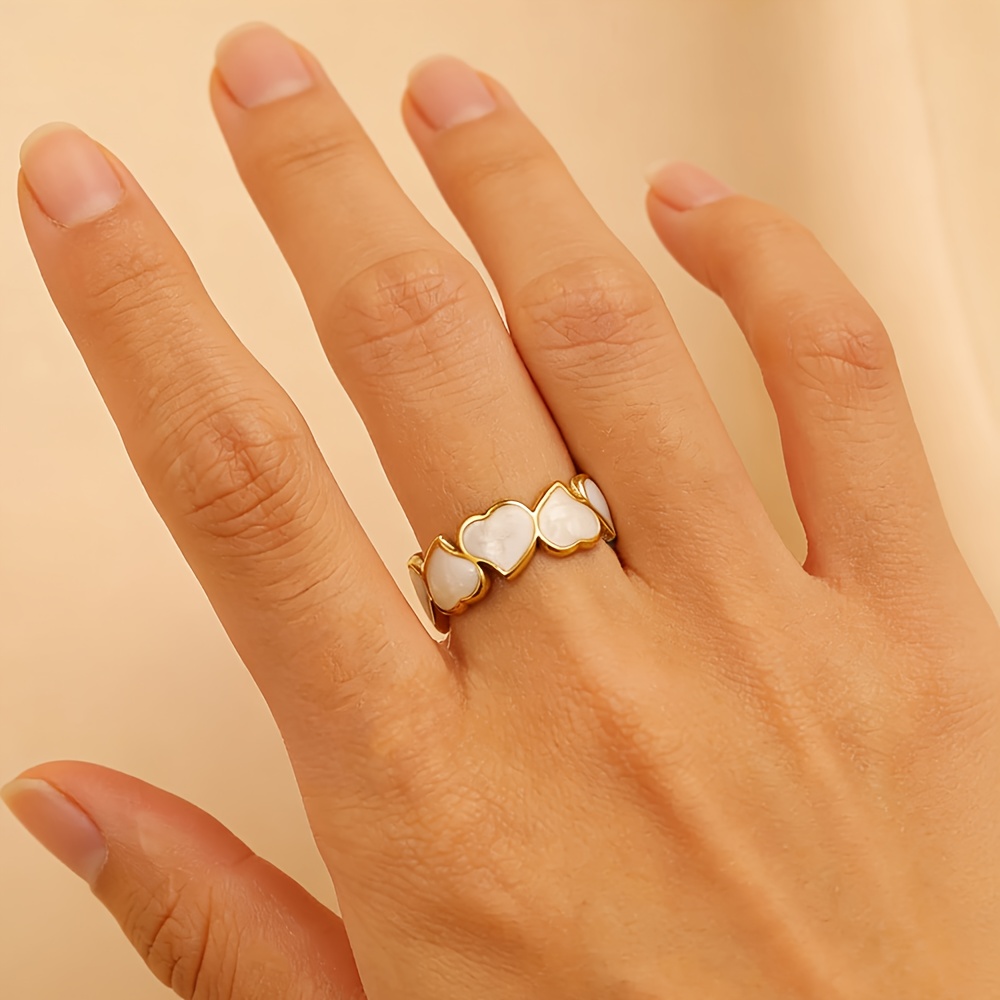 Women's High-Quality Hypoallergenic Golden Open Ring, Elegant